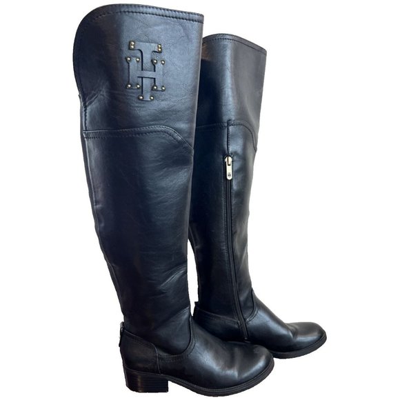 Tommy Hilfiger Shoes - Tommy Hilfiger Gerrie Knee High Side-Zip Riding Boots Women’s Sz 5.5